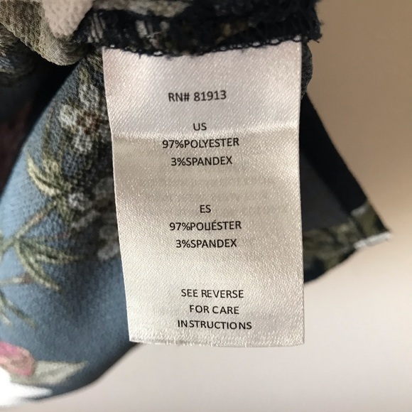 C&E Floral Navy shell tank - Picture 5 of 5